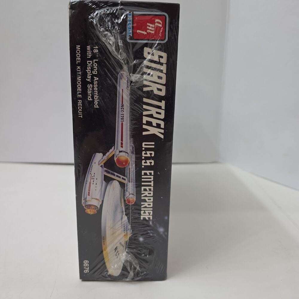 Star Trek USS Enterprise Model Kit AMT 6676 (1983 ) 18" Long Sealed READ - Picture 4 of 5